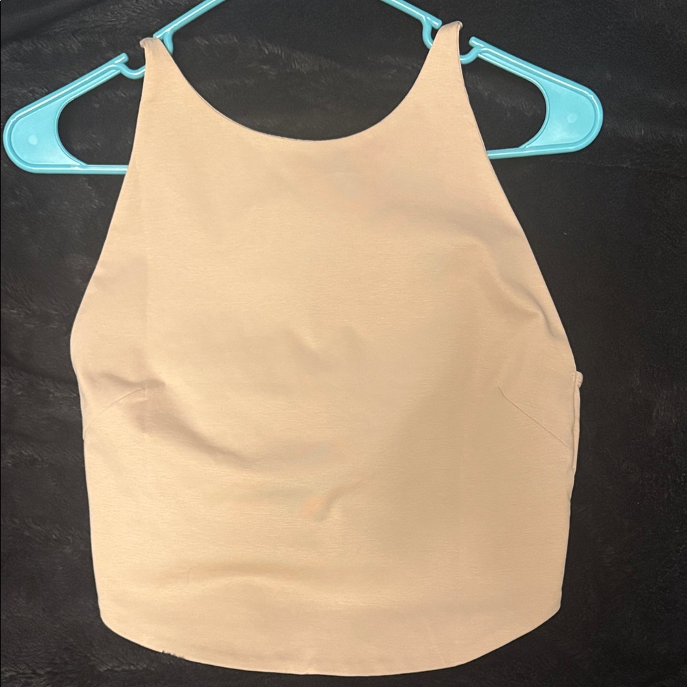 Zara halter tank top- Beige- BNWT
